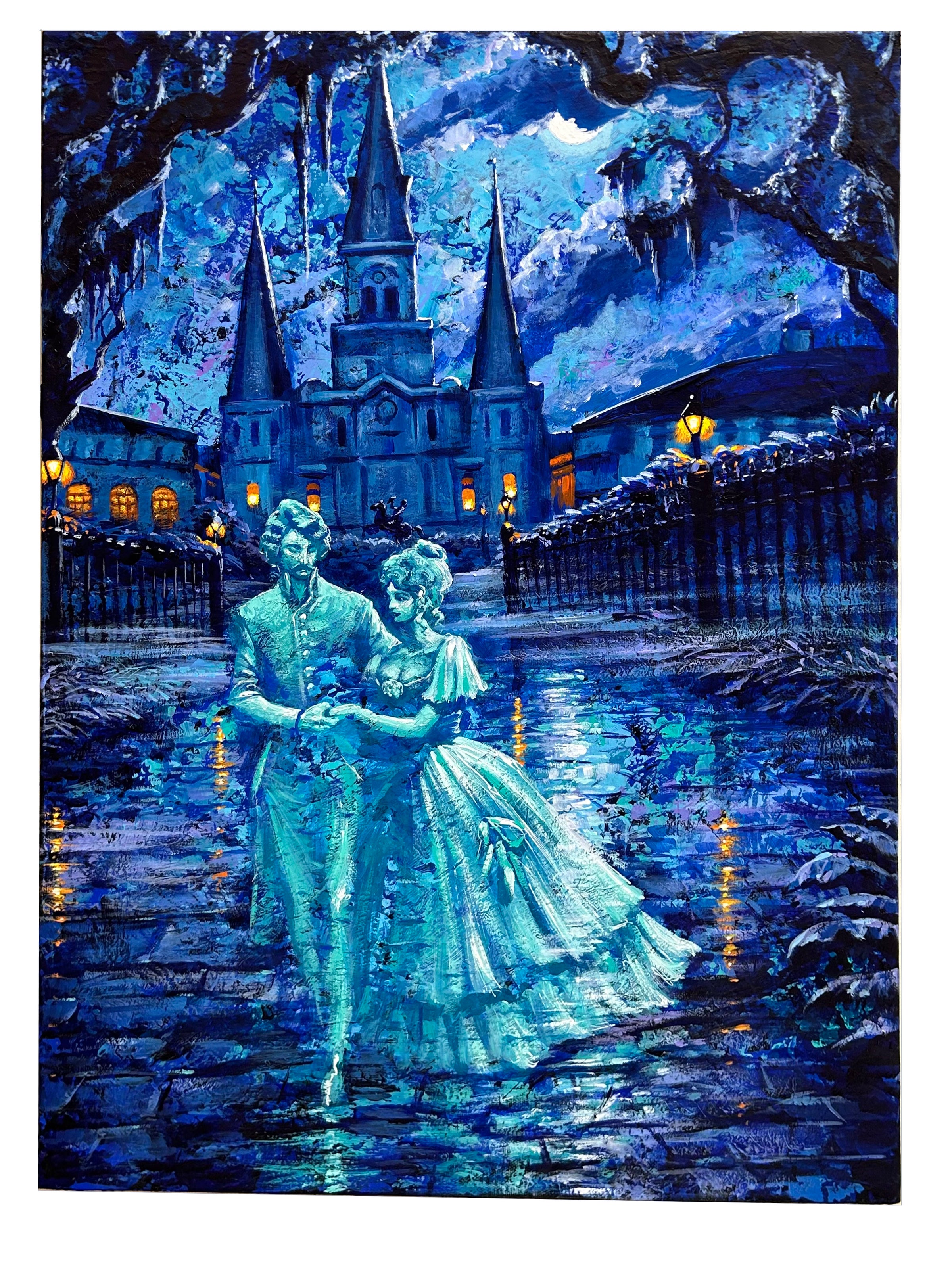 Moonlight in the Square 2 - print | Osterhold Studio & Gallery